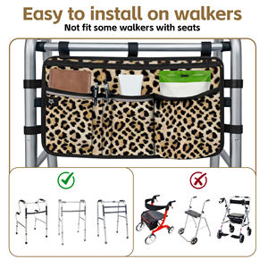 Pochette de rangement pour béquilles en polyester léger et résistant à l'eau avec poche de rangement sécurisée - Product Image 4