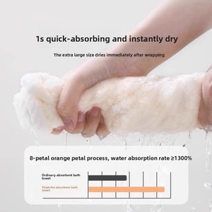 Toalla de Baño de Terciopelo de Coral Antibacteriana 7A, Secado Rápido, Gruesa, Absorbente, Ideal para Regalo - Product Image 3