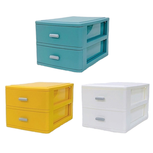 Elegante 2/3/<span class=keywords><strong>4</strong></span> Schichten kleine rechteckige Kunststoff Tischplatte Schubladen Schrank mehr schicht ige Home Space Aufbewahrung sbox Schreibtisch Organizer - Product Image 3