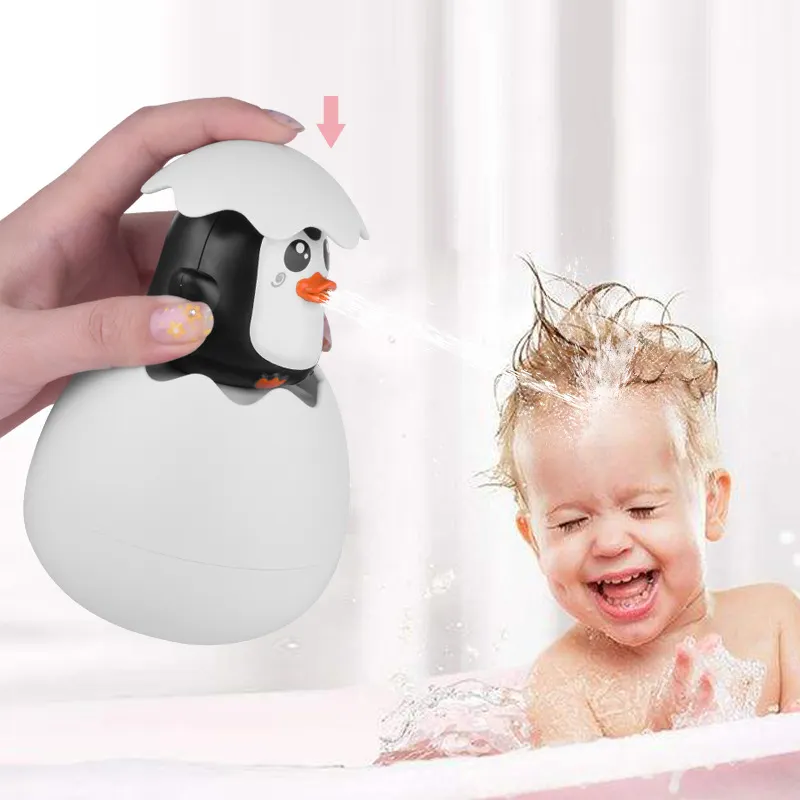 เด็กของเล่นเป็ดน่ารักPenguinไข่Water Spray Sprinklerห้องน้ำSprinklingน้ำของเล่นของเล่นเด็กชายหาดของเล่นว่ายน้ำ
