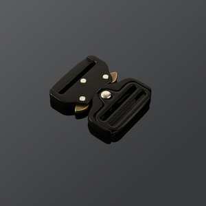 Side Release Buckle Alloy 38mm Black Durable For Bags <b>Webbing</b> Straps - Product Image 2