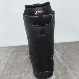 Bottes de snowboard pour adultes 2024, faciles à enfiler, avec système de fermeture rapide en fil d'acier, couleur classique noir et blanc - Product Image 3