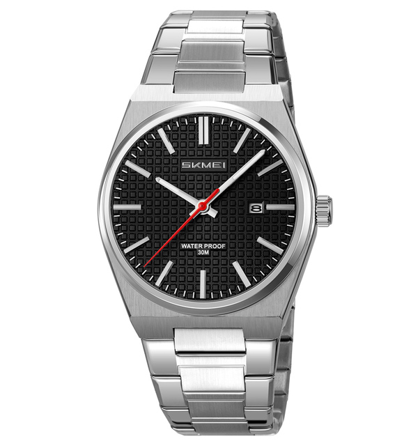 SKMEI 9396 New Ultra-thin Quartz Watches Stainless Steel Bracelet Men's Watches Waterproof Luminous Watch for Men