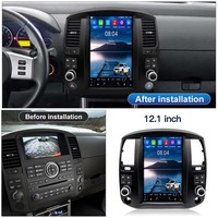 Radio para Auto Android 15 de 12.8 Pulgadas para Nissan Navara D40 Nissan Pathfinder R51 2008-2012, Reproductor Multimedia para Auto, Unidad Principal con Pantalla Táctil