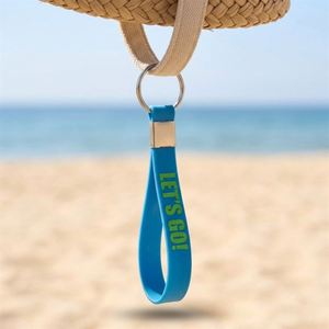 Personalized Rubber Keychain With Custom Logo Silicone Keychains for School Team <b>Spirit</b> Giveaways - Product Image 2