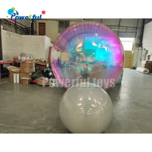 Bolas inflables grandes para espejo, bola reflectante para publicidad