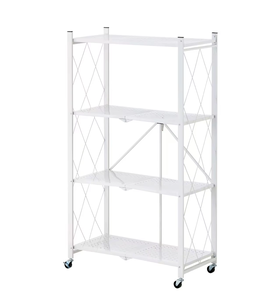 <span class=keywords><strong>Étagère</strong></span> de rangement sur pied personnalisable en métal noir thermolaqué pour la maison et la <span class=keywords><strong>cuisine</strong></span>, 5 niveaux, pliable - Product Image 4