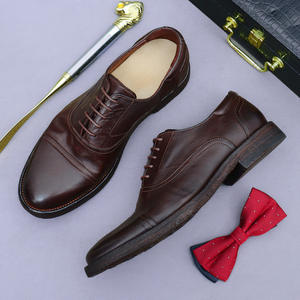 2026 New Style Men's Autumn-Winter Party Banquet <b>Genuine</b> <b>Leather</b> Shoes Classic Design Lace-up Oxford Shoes - Product Image 2