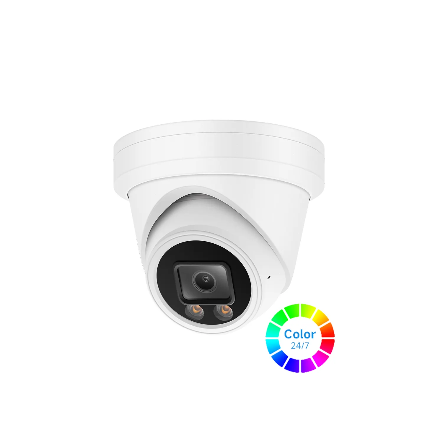 24/7 full color 8mp hd tvi 4k bnc camera turret 4 in 1 security dome cctv surveillance 2.8/3.6mm lens support audio over coaxial