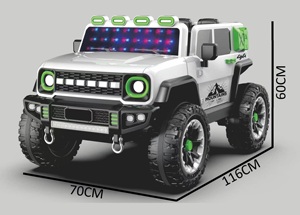 Auto Eléctrico de Juguete para Niños con Música y Luces, Tracción en las 4 Ruedas para Niños de 3 a 8 Años, Material Plástico Resistente - Product Image 6
