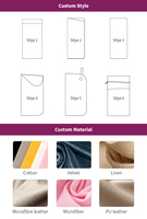Bestpackaging étui à lunettes de soleil en cuir PU personnalisé pochette à lunettes souple à presser sac de rangement pour lunettes