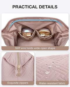 Bolsa de Cosméticos, Organizador de Maquillaje, Tela de Alta Calidad, Cierres Exquisitos y Múltiples Bolsillos para un Organizado de Cosméticos Impecable - Product Image 5