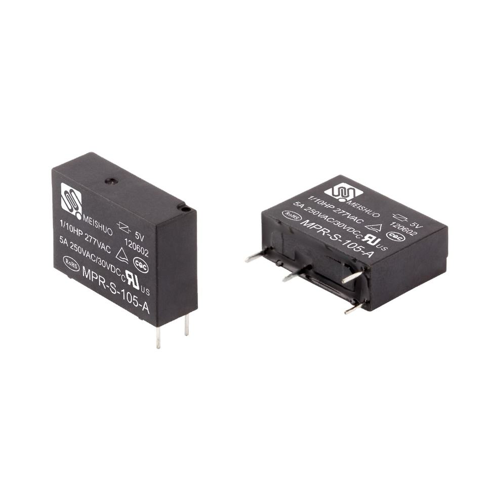MEISHUO MPR-S-112-A Miniature 10a Power Relay 4pin 12v PCB Relays High Power Contact Load Sealed Start Relay for Condition