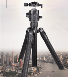 Trípode de Viaje de Fibra de Carbono, Ligero y Compacto, Soporte <span class=keywords><strong>para</strong></span> Cámara con Cabezal de Bola CNC de 360 Grados, Resistente al Agua y a los Golpes, con Nivel de Burbuja - Product Image 4