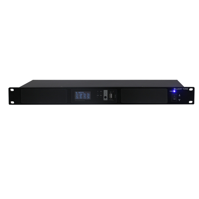 1U 19 Inch Rack Mount Deck for up to 3 Mplayers Media Players Blue-tooth Power Amplifier Music Player