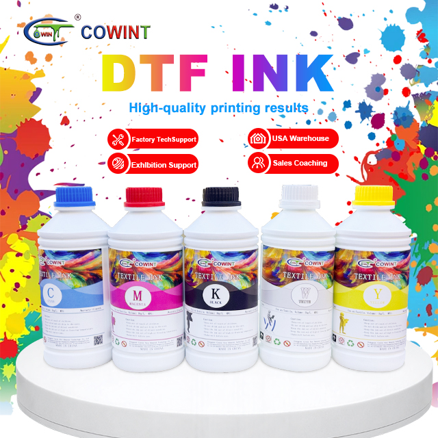 Cowint Direct To Film XP600 I3200 Print Head DTF Printer 5 Color Cmykw Heat Transfer Printing 1000ml 500ml DTF Ink