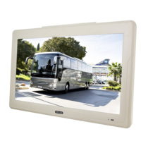 Moniteur pliable 24 pouces 1920x1080 pour divertissement sur siège arrière de voiture, écran de voiture pour montage au plafond, au toit ou au mur d'un bus