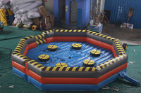 Lilytoys jeu de sport gonflable en plein air équipe jeux interactifs jeux gonflables Wipeout Meltdown pour adultes