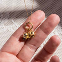 Délicat or fleur breloques émail bijoux mois fleur pierre de naissance pas de décoloration naissance fleur pendentif fait à la main bricolage fabrication