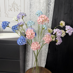 Bouquet d'hortensias artificiels Jinxi, fleurs en soie, décoration de mariage, aspect réaliste, utilisation en extérieur - Product Image 3