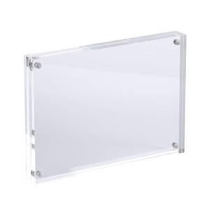 4x6 Clear Picture <b>Frames</b> Freestanding <b>Double</b> Sided Magnetic Acrylic Frameless Transparent Square <b>Frame</b> Gift for Desktop Display - Product Image 5