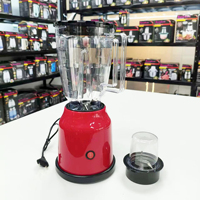 Blender électrique multifonction 2 en 1, 1,5 L, mixeur à haute vitesse, pour smoothies, avec 4 lames en acier inoxydable, pour la cuisine à domicile