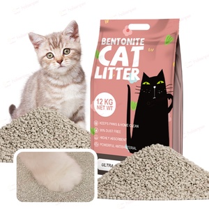 Litière pour chat en argile bentonite concassée, haute qualité, 99% sans poussière, hautement absorbante, à forte agglomération, vente en gros d'usine OEM ODM - Product Image 1