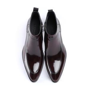 Zapatos Oxford de Hombre Británicos, Impermeables, de Cuero Genuino, Punta Cerrada, Hechos a Mano, para Boda, Formales, Casuales de Negocios, Antideslizantes, con Hebillas y Correas - Product Image 4