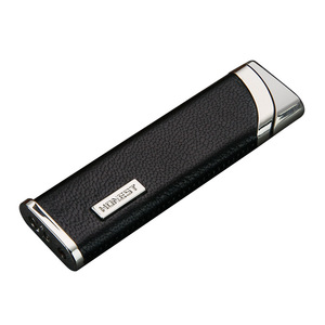 Briquet coupe-vent en métal JOFI rechargeable avec étui en cuir véritable pour hommes et femmes, cadeau d'affaires, cigarette, durable - Product Image 2