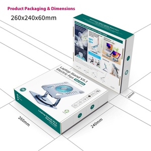 Có thể điều chỉnh có thể gập lại kim loại bàn đứng làm mát Pad chủ cho máy tính bảng <span class=keywords><strong>PC</strong></span> & máy tính xách tay hợp kim đứng với làm mát các tính năng - Product Image 5