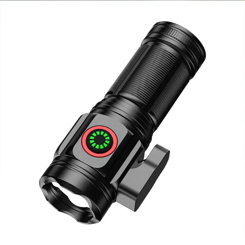 TAIKOO Mini Super Bright Type-C Rechargeable Flashlight Long Distance Torch With clip magnet cutting tool for Emergency