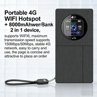Batterie externe 8000 mAh et point d'accès mobile 4G LTE 2-en-1