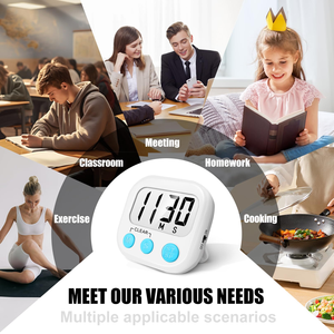 <b>LED</b> Counter Display Alarm <b>Clock</b> Manual Electronic Countdown Sports Magnetic Digital Timer Kitchen Cooking Shower Study Stopwatch - Product Image 5