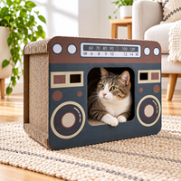 Kinghon Space Maison et Lit pour Chat en Carton Ondulé Écologique Emballé en Stock