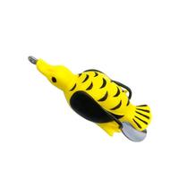 Leurre souple réaliste en forme de canard flottant avec double hameçon et hélice 3D pour la pêche en extérieur au bar et au brochet