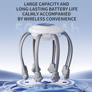 Masseur de tête électrique vibrant intelligent rechargeable à 10 têtes automatiques, outil de massage de la tête en forme de pieuvre vibrante - Product Image 4