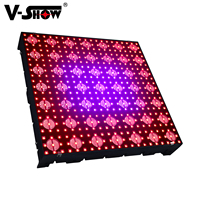 VSHOW Q7 7*7 Luz de Matriz Doble DMX para DJ, Discoteca, Fiesta, Luz a Todo Color, 49 Luces Doradas con 441 Píxeles RGB 3 en 1