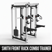 Station d'entraînement multifonctionnelle pour squats et développés couchés, équipement de fitness à domicile, support de musculation en acier pour barres