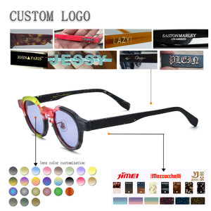 Lunettes de soleil rétro rondes à monture intégrale, verres miroir, protection UV 100%, unisexe, style décontracté pour enfants - Product Image 2
