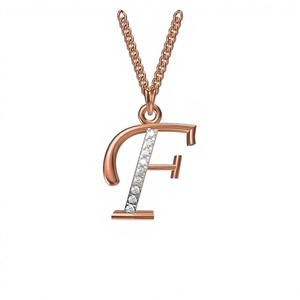 Colgante de Plata 925 con Diseño Clásico de Letras Hip Hop, con Diamantes Cultivados en Laboratorio de Lujo, Certificado, Unisex, para Regalo de Fiesta o Boda - Product Image 1