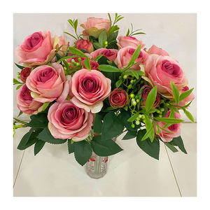Rosa Artificial <span class=keywords><strong>Sophie</strong></span> de 10 Cabezas, Precio Competitivo, Buena Calidad, para Bodas - Product Image 4