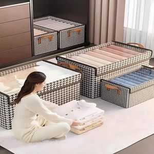 Closet Systems Organizers Clothes Pants Storage Magic <b>Box</b> Single-Tier Fabric Storage for Home <b>Wardrobe</b> Intimates Drawer Basket - Product Image 5