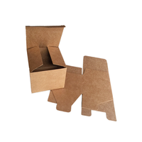 Bougie brune ordinaire bon marché Bougie parfumée carrée écologique Boîte d'emballage kraft brun Brun pour emballage de bougie Papier kraft