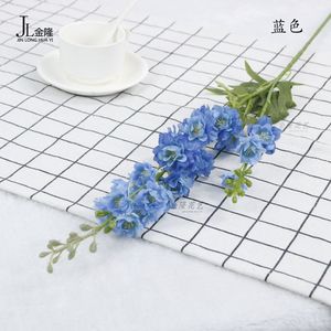 D-DE001 Wedding Decoration Supplies <strong>Delphinium</strong> <strong>Artificial</strong> Real Touch Blue <strong>Delphinium</strong> For Wedding Centerpiece Table Decor - Product Image 6