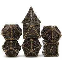 Jeux de dés dnd en vrac donjons et dragons dnd dés rpg dés polyédriques en métal solide