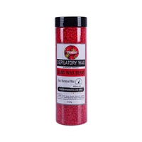 Nouveau paquet multicolore 400g bouteille emballée perles de cire dépilatoire peau sensible haricots de cire dure pour tout le corps
