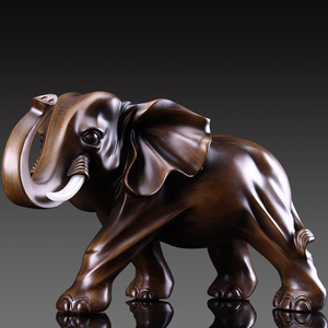 Estatua Decorativa de Resina, Escultura de <span class=keywords><strong>Elefante</strong></span> <span class=keywords><strong>Africano</strong></span> para Interiores - Product Image 4
