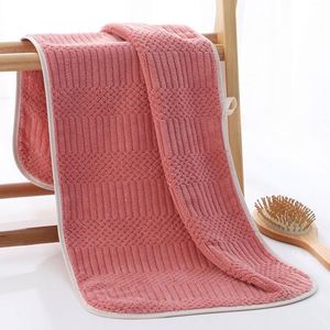 Wholesale Cotton Coral Fleece Bath <b>Towel</b> Adult Quick-<b>Drying</b> Eco-Friendly Soft Skin-Friendly Rectangle Solid Color Household - Product Image 3