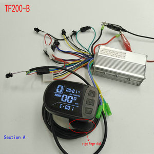 Instrumento LCD para bicicleta eléctrica, pantalla de velocidad de potencia de TF200-B/ciclomotor, controlador de 350W, 6MOSFET, pieza DIY - Product Image 1