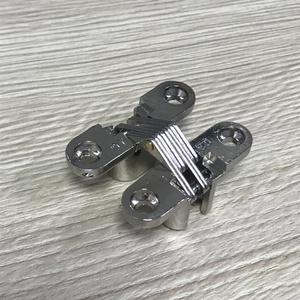 Modern Invisible Steel Cross Hinge for Narrow Side Panels for Furniture <b>Doors</b> Cabinets Kitchens Living Rooms Schools <b>Door</b> Hinge - Product Image 1